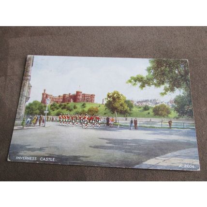 Valentines Postcard - Band @ Inverness Castle - Artist BFC Parr / A2056