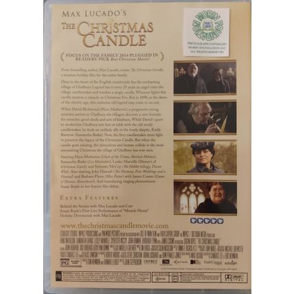 MAX LUCADO'S THE CHRISTMAS CANDLE DVD SUSAN BOYLE HANS MATHESON SAMANTHA BARKS