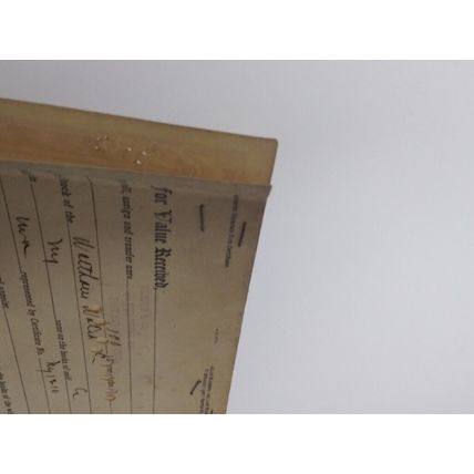 Vintage 1946 Certificate 100 Shares Waltham Watch Co , Signed, 20.5 x 30.5 cm