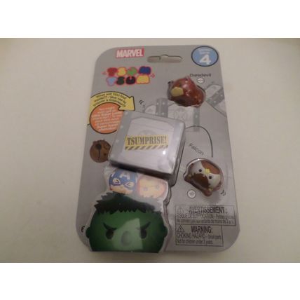 Marvel - Tsum Tsum - 2 packs of 3 - Daredevil/Falcon/Ms.Marvel/Nova + 2 Mystery