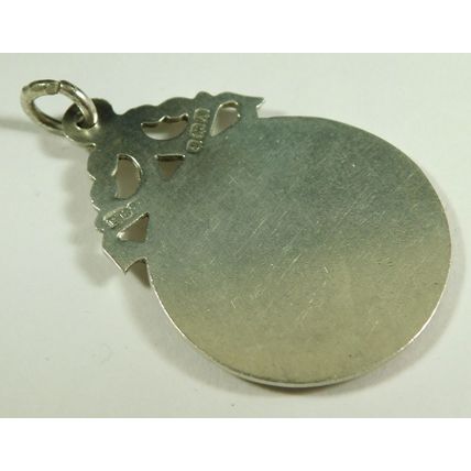 Antique Solid Silver Pocket Watch Fob Medal 1925 By H Bushell Unpersonalised