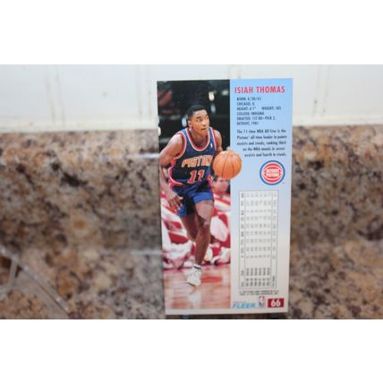 1993 FLEER NBA JAM SESSION LSIAH THOMAS BASKETBALL CARD#66