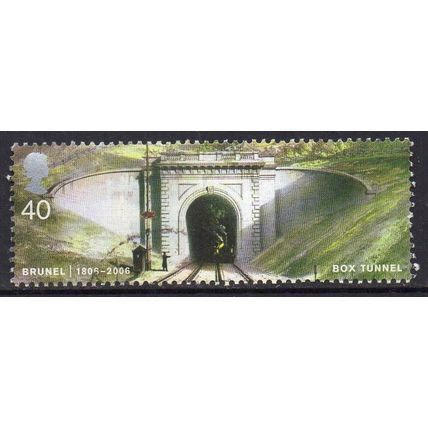 GB 2006 Birth Bicentenary of Isambard Brunel - Box Tunnel 40p Used