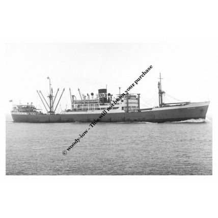 mc0564 - Strick Line Cargo Ship - Baltistan , built 1953 - photo 6x4