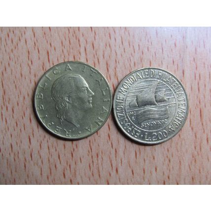 Italy 1992 200 Lire Coin GENOVA 92
