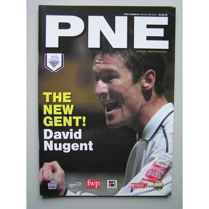 PRESTON NORTH END v BURNLEY Championship 26/02/2005