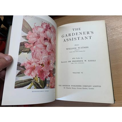 1925 THE GARDINER'S ASSISTANT STRUCTURES/HEATING/SOILS etc VOL 6 BOOK (P7)