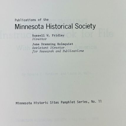 Old Fort Snelling (Minnesota Historic Sites Pamphlet Series) Paperback 1974