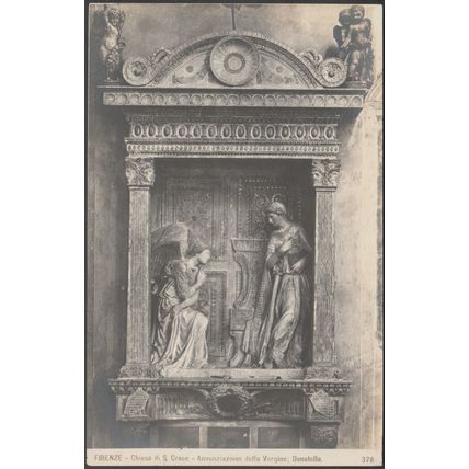 Donatello - Annunziazione - Santa Croce, Firenze, c.1920s - Foto Cartolina