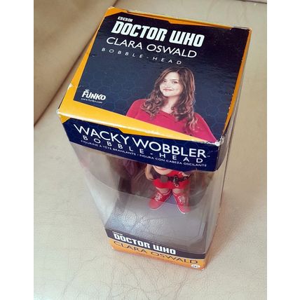 DOCTOR WHO : CLARA OSWALD : 6" WACKY WOBBLER BOBBLE-HEAD : VINYL FIGURE