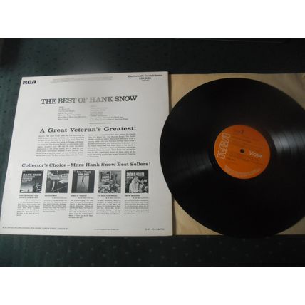 HANK SNOW COMPILATION LP - THE BEST OF HANK SNOW