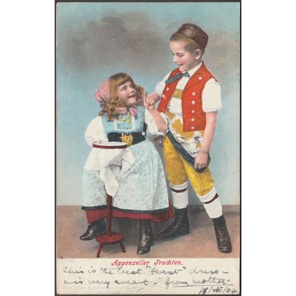 Appenzeller Trachten, 1904 - Gebrüder Metz AK