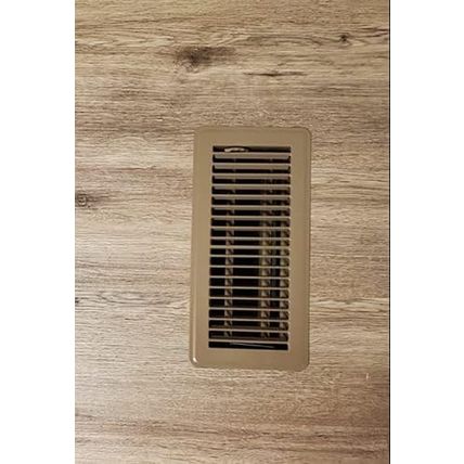 Hartford Ventilation 4" X 10" Floor Vent Covers Brown 6 Pack - Heavy Duty Walkab