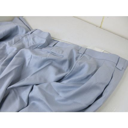 E.J. Samuel Suit Pants Trousers Blue Birdseye #M2501 Size W45