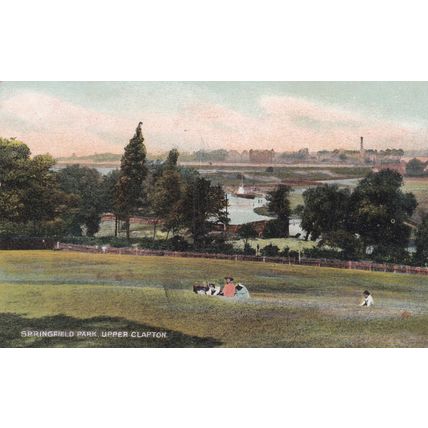 ED 172 UPPER CLAPTON - SPRINGFIELD PARK . PRINTED POSTCARD