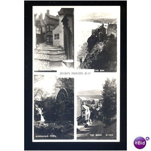 Yorkshire ROBIN HOOD'S BAY Multi-View Postcard by Judges (4-212)