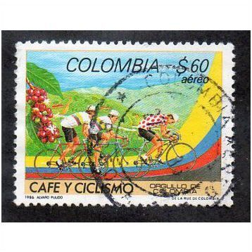 COL 1986 60P 'AIR - COFFEE AND CYCLING ' FINE USED (EBID16201)