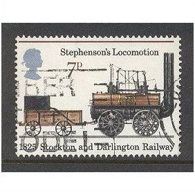 SG984 7p Stephenson's Locomotion,1825.Fine Used.sortedb