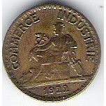 FRANCE 50 CTS 1922