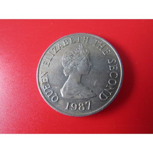 1987 QUEEN ELIZABETH II BAILIWICK OF JERSEY 10 PENCE FREE POST. J