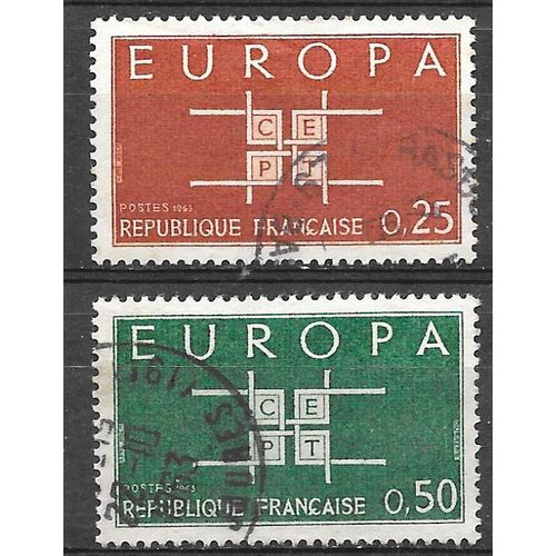 FRANCE N° 1396/97 YVERT OBLITERE ( USED )
