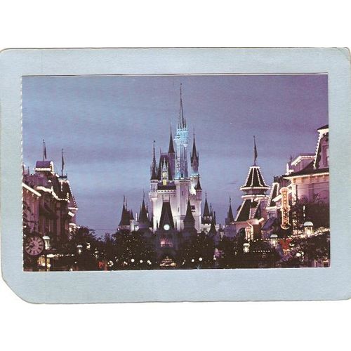 FL Orlando Amusement Park Postcard Walt Disney World Main Street U S A By ~303