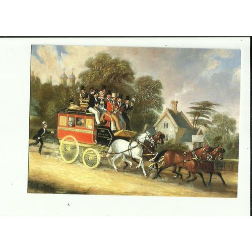 THE ROYAL DAY MAIL AT SNARESBROOK Art Postcard by National Postal Museum (93/7)
