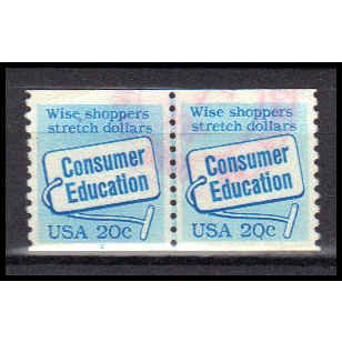 Used 2005 20c Consumer Education Very Fine CNP Left 2 PA0594
