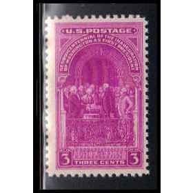 854 3c Washington Inauguration Just Clears MNH O6100