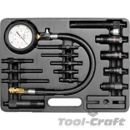 Yato professional compression pressure gauge kit 16pcs for diesel engine YT-7303