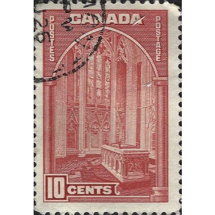 CANADA, Memorial Chapel, Parliament, red 1938, 10c, #4