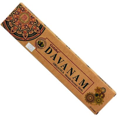Goloka Organika Davanam Natura Masala Incense Sticks, 15 Gram Box