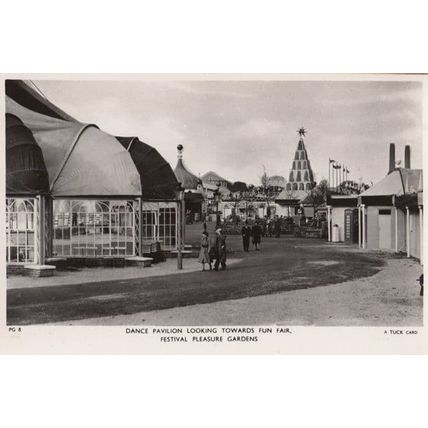 Festival Of Britain The Dance Pavilllion Fun Fair London Southbank RPC Postcard