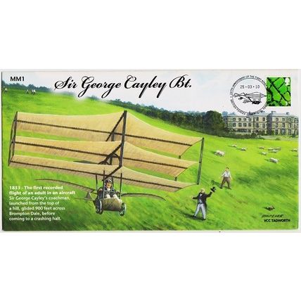 Great Britain. FDC 2010 Sir George Cayley. 1st Adult to fly. Used