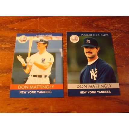 1991 Playball USA, 5-Cards, Stars, GRIFFEY/MATTINGLY, ++