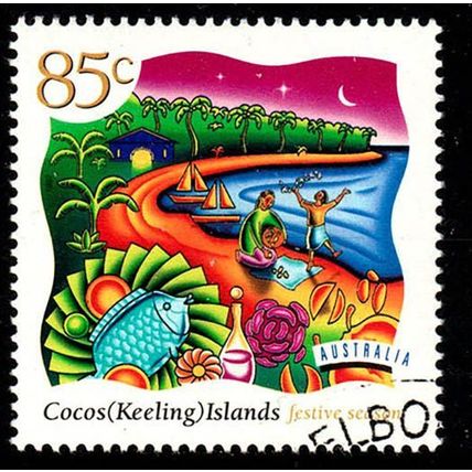 Cocos Islands 1997 Hari Raya Puasa Festival 85c Used Stamp Festive season