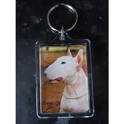 DOG BREED KEY RINGS QUALITY ACRYLIC DOUBLE SIDED PHOTO KEY RINGS 33 BREEDS