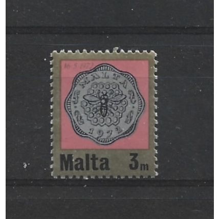 Malta.SG468 3m Bee on honeycomb.Mounted Mint.May25