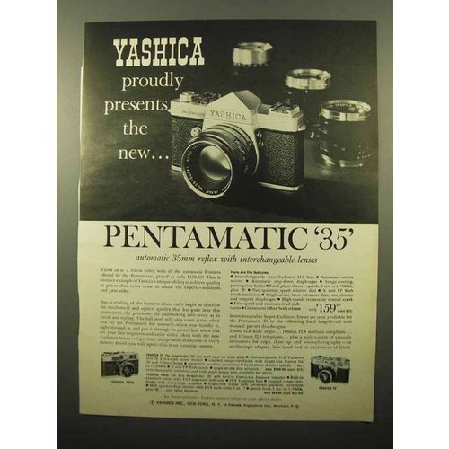 1961 Yashica Pentamatic 35 Camera Ad - Proudly