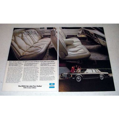 1980 Chrysler New Yorker Fifth Avenue Edition Car Ad!