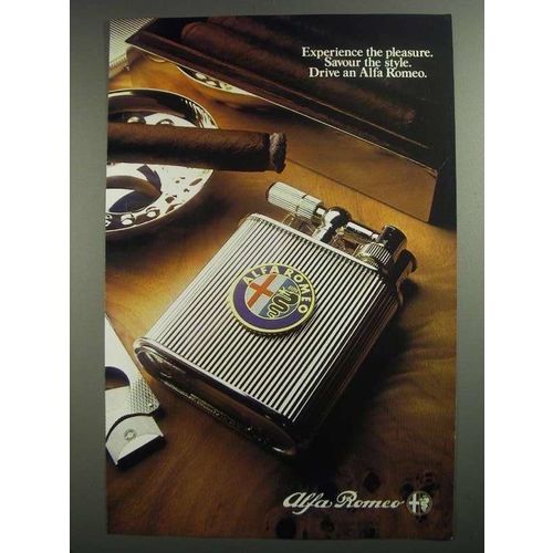 1984 Alfa Romeo Car Ad - Experience the Pleasure