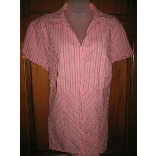 Ladies Style & Co. Woman Fitted Striped Stretch Shirt - Size 18W