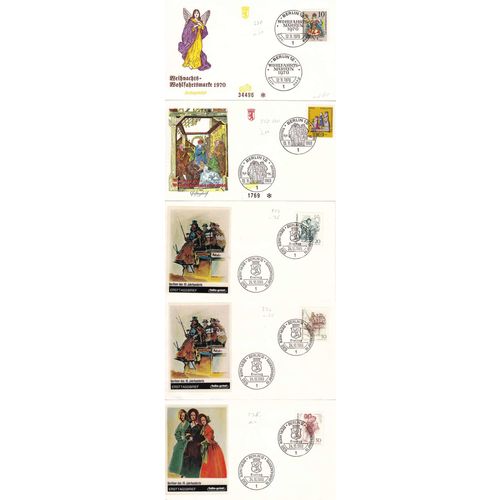 GERMANY BERLIN [1960er] dickes Lot div. FDCs (01)
