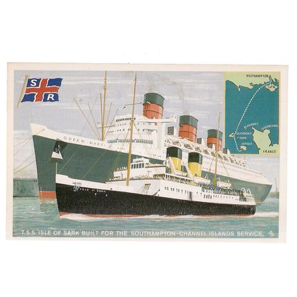 SOUTHERN RAILWAY SHIPPING 6 x collector cards SET S9 by Dalkeith Pub. Postcard