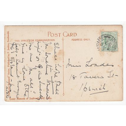 Happy Moments Southwold Golf Club Sylvester Stannard Art Postcard 1910 Suffolk
