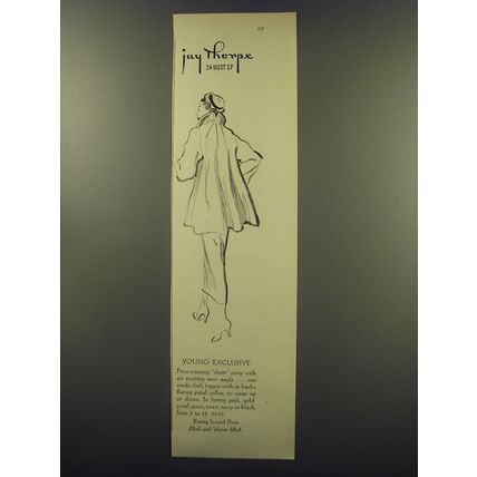 1949 Jay Thorpe Coat Ad - Young Exclusive