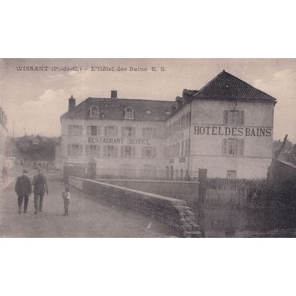 Wissant L'Hotel Des Bains French Old Postcard