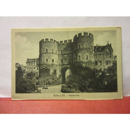 HAHNEN-TOR, KOLN AM RHEIN, COLOGNE, GERMANY unused antique postcard /