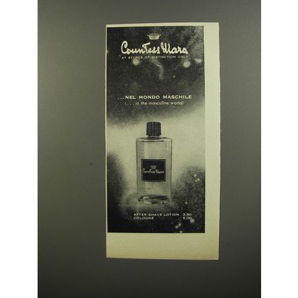 1953 Countess Mara After-Shave Advertisement - Nel Mondo Maschile