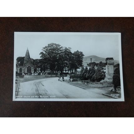 GB Hope Derbyshire Church War Memorial mint real photograph postcard Frith HPE38